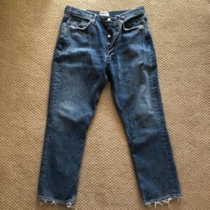 Agolde Riley High Rise Straight Crop